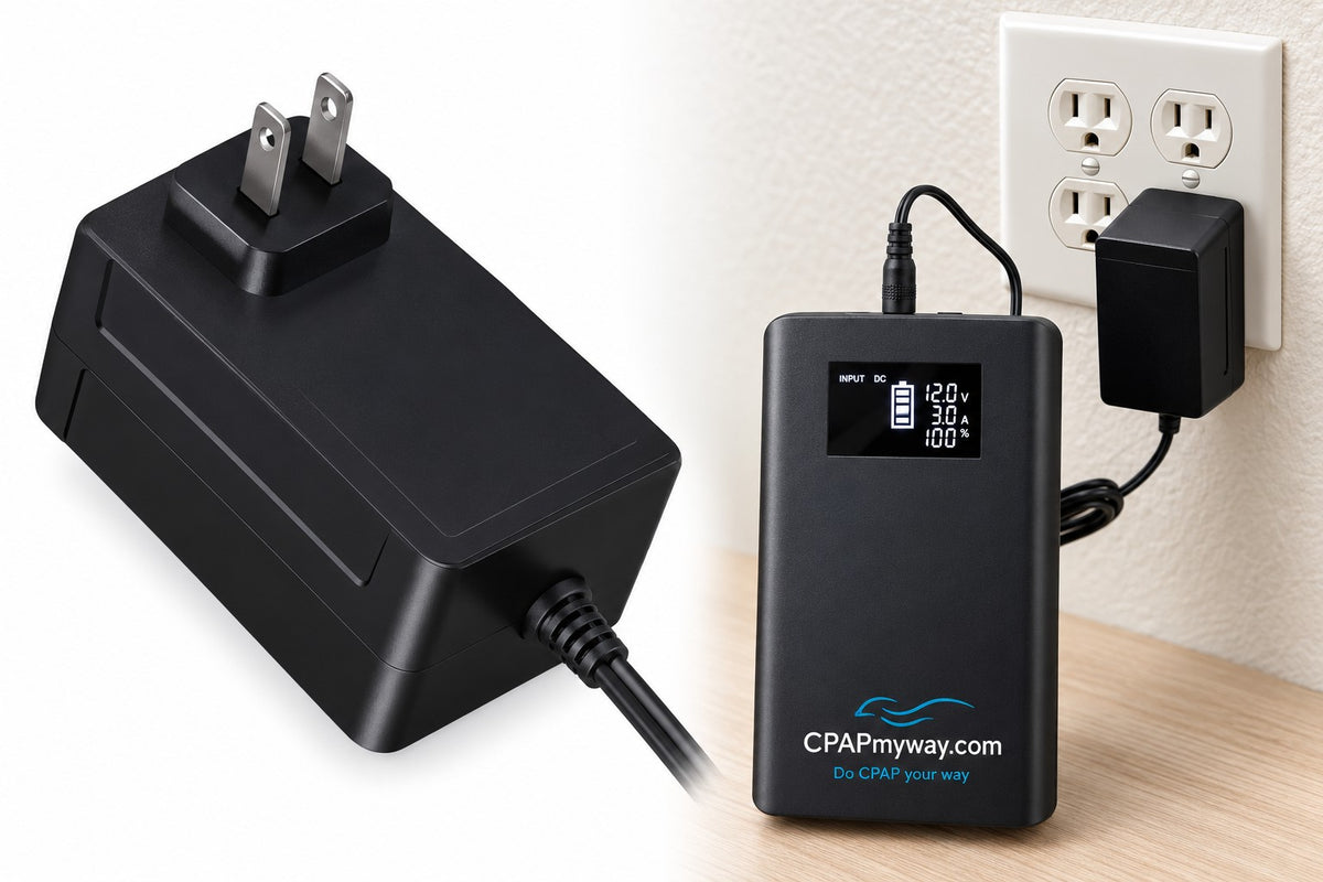 AC Wall Charger for Universal 20000mAh CPAP Battery