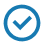 Blue check mark icon