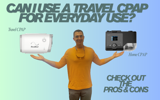 Everyday use of portable travel CPAP machine for sleep apnea therapy explained