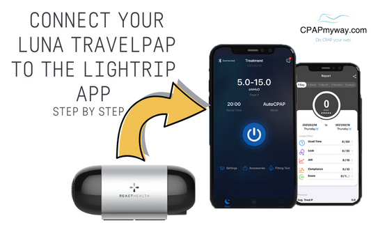 Step-by-step guide for linking Luna TravelPAP to LighTrip app