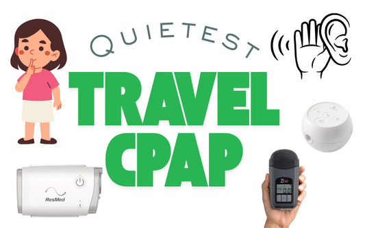 Side-by-side comparison of the quietest travel CPAP machines for sleep apnea therapy