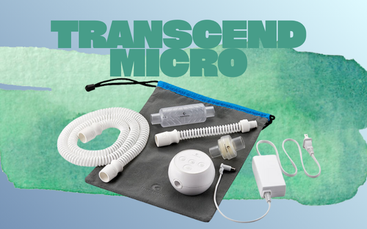 Informational guide reviewing the Transcend Micro CPAP setup process and overall performance
