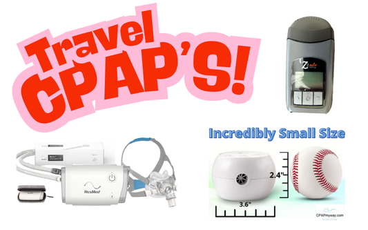 Portable travel CPAP machine for sleep apnea therapy on the go