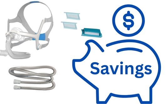 Saving money buying your CPAP supplies here at CPAPmyway. 