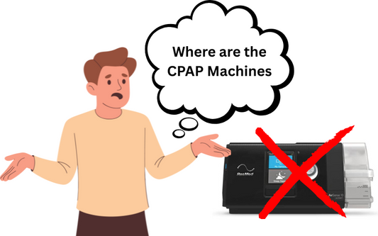 Man wondering where all the CPAP machines have gone and why there is a CPAP shortage. 