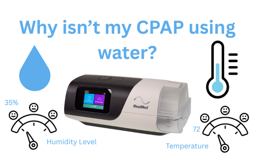Troubleshooting CPAP humidifier issues when water isn’t being used