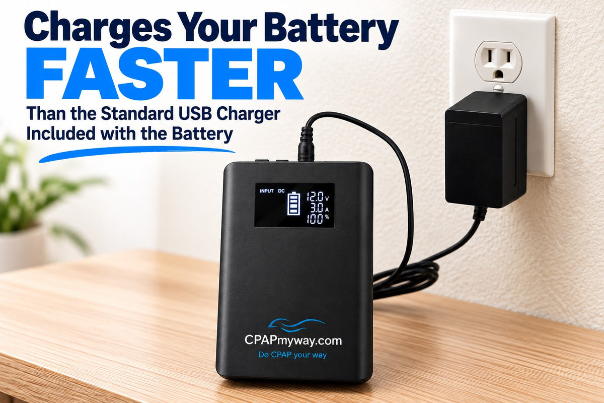 AC Wall Charger for Universal 20000mAh CPAP Battery
