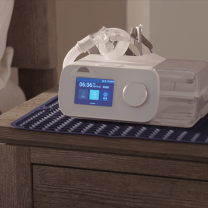 CPAP Nightstand Mat by CPAP Soap — Silicone Surface Protection & Noise Reduction