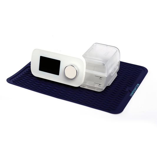 CPAP Nightstand Mat by CPAP Soap — Silicone Surface Protection & Noise Reduction