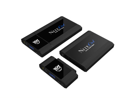 Niteowl CPAP battery with control module attached and detached. 