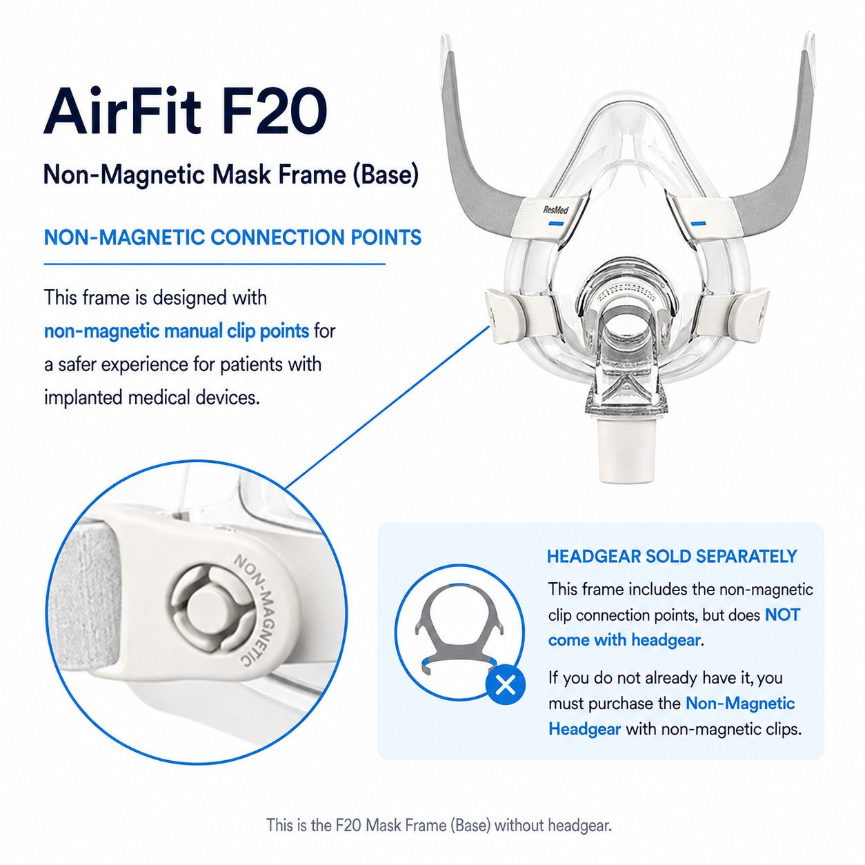 AirFit F20 Non-Magnetic Frame with Cushion