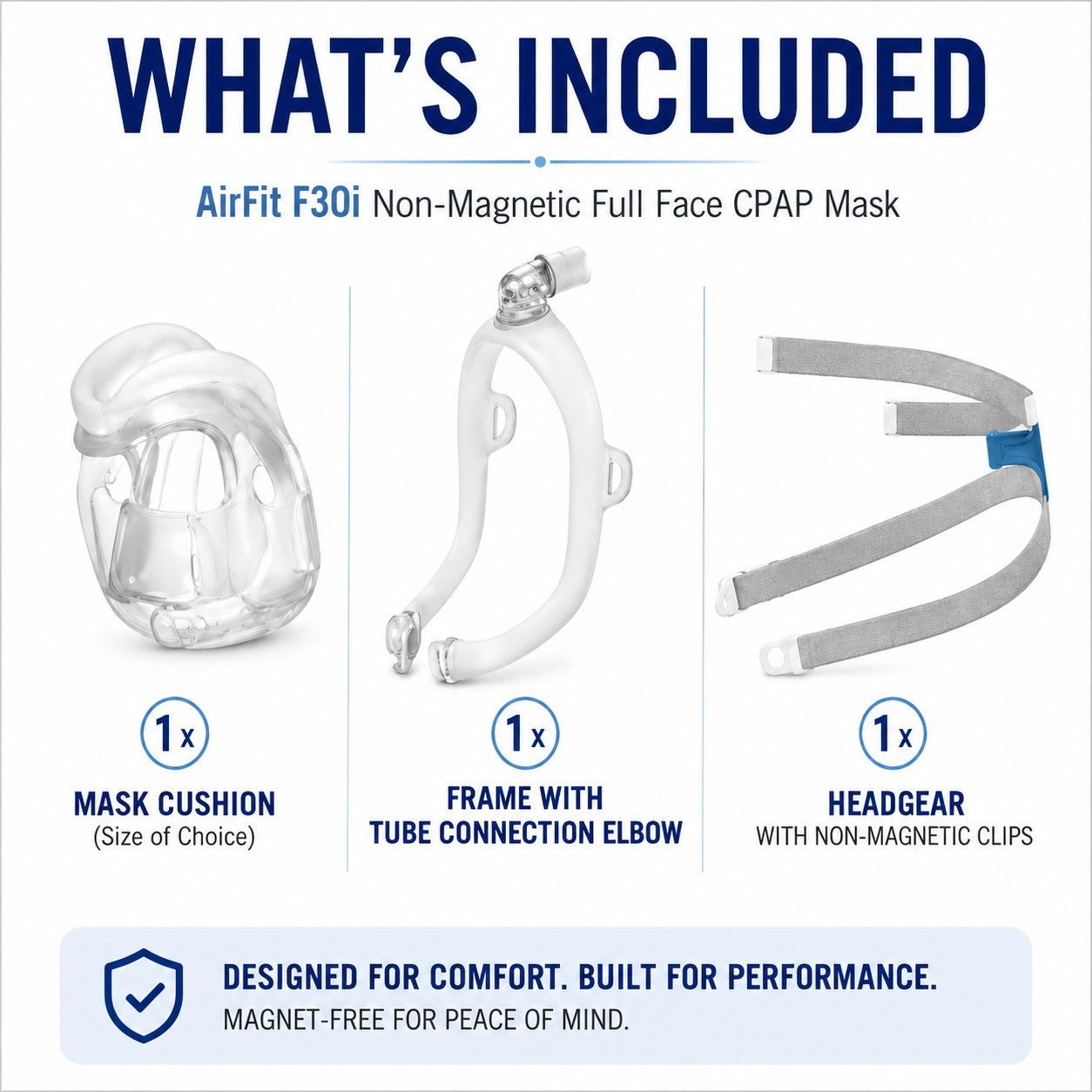 AirFit™ F30i Non-Magnetic Complete Mask System