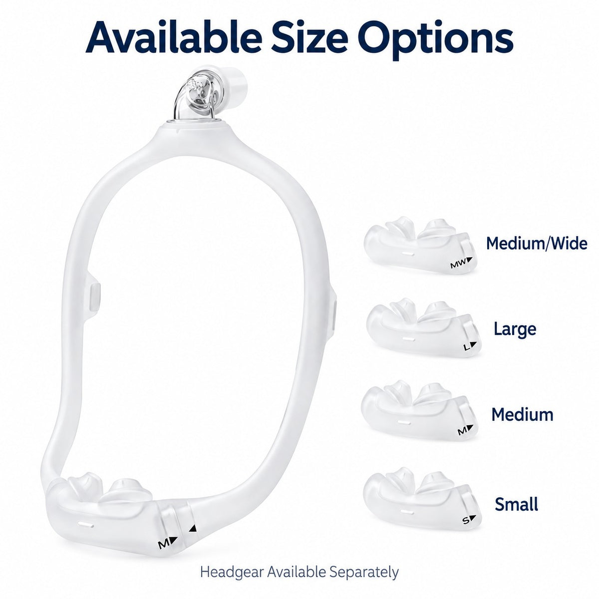 DreamWear Silicone Nasal Pillows Replacement Frame & Cushion
