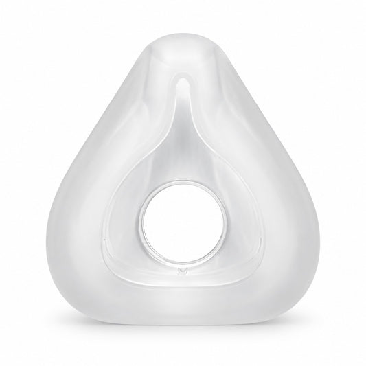 A generic f20 cushion for full face mask or CPAP device with a central circular opening, shown on a clean white background.