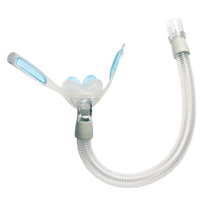 Philips Respironics Nuance Pro gel nasal pillow CPAP mask frame and pillow, shown without headgear