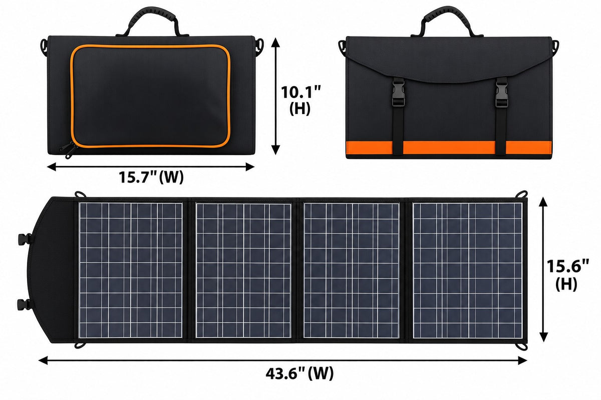 60W Foldable Solar Panel for Universal 20000mAh CPAP Battery