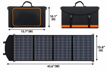 60W Foldable Solar Panel for Universal 20000mAh CPAP Battery